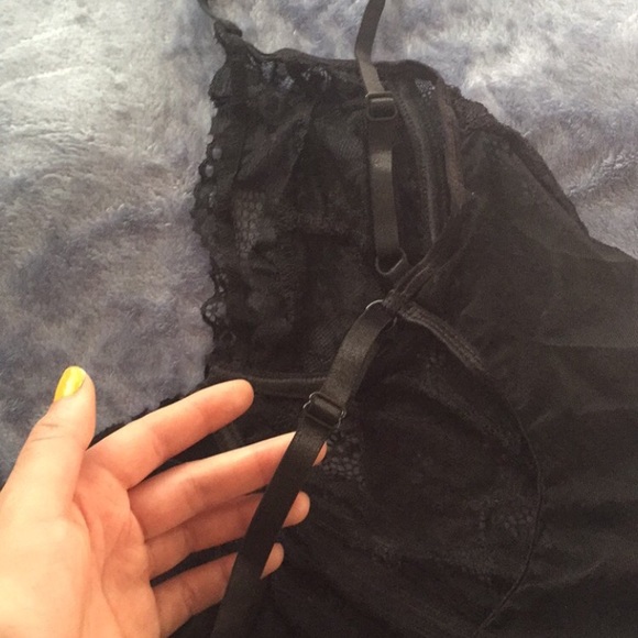 🔥 Sexy Black Lace Mesh Bodysuit - Picture 4 of 5